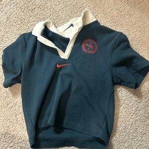 Nike  Navy and White Polo Shirt